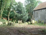 Mickfield Church - The churchyard after clearing in Summer 2003
